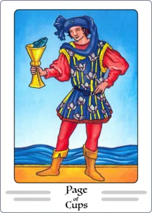 page of cups tarot card