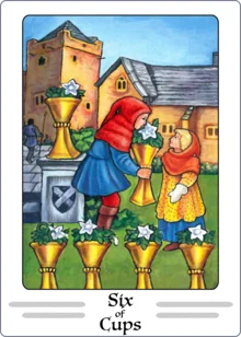 six of cups tarot card