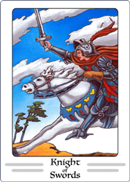 Knight of Swords Tarot Card